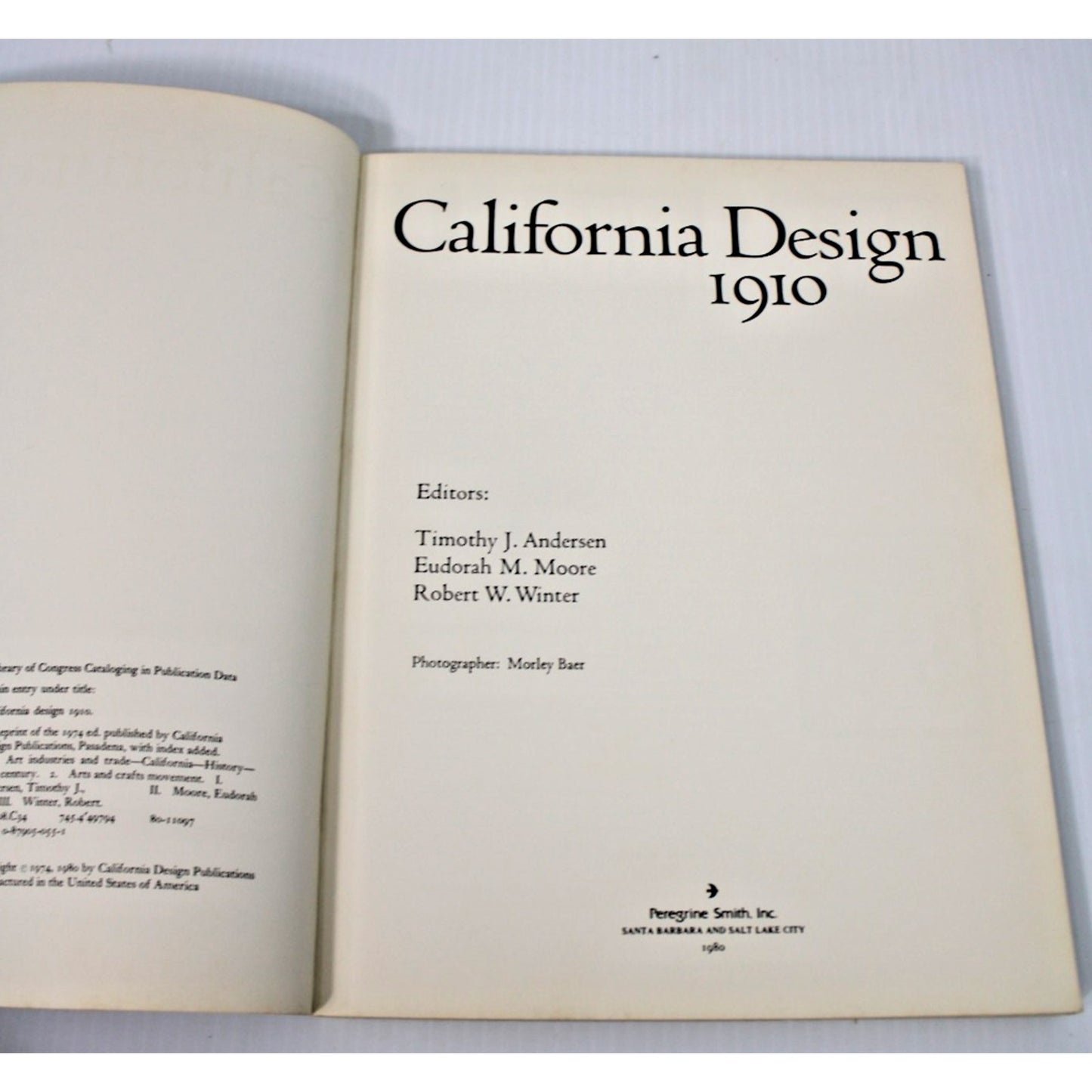 California Design 1910- Timothy Andersen,Eudorah M. Moore,Robert W. Winter, 1980