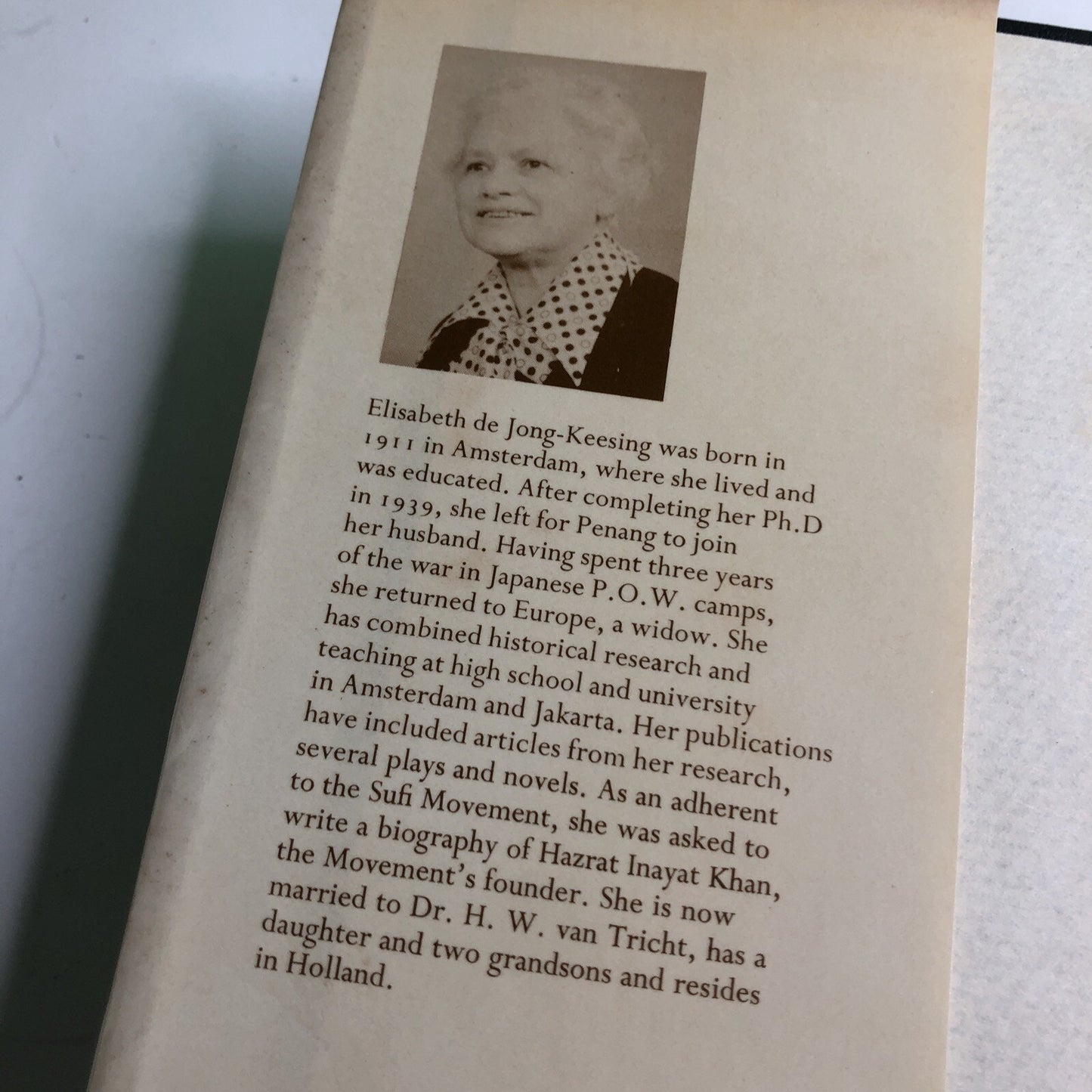 Inayat Khan answers by Elisabeth de Jong-Keesing Fine Books Oriental 1977 Sufi