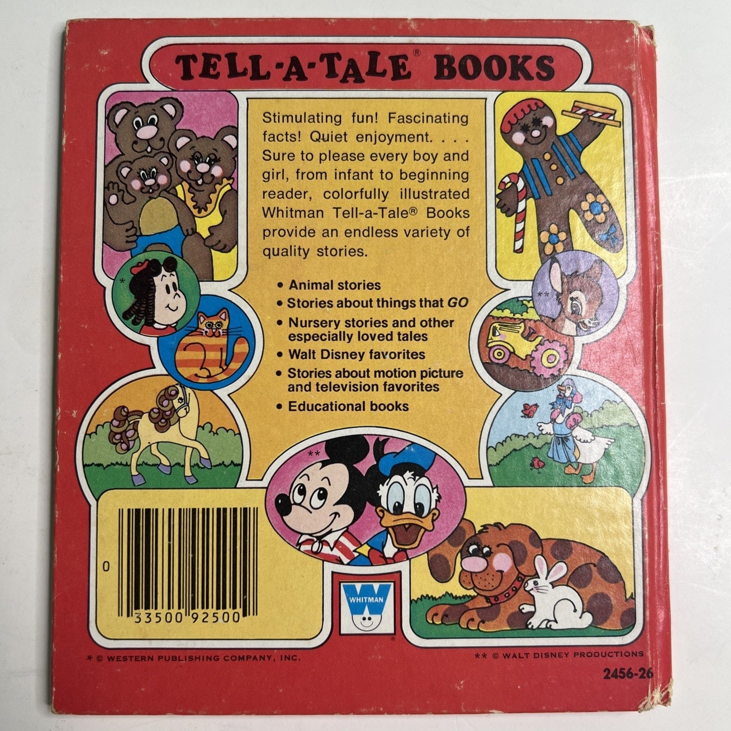 Walt Disney Presents Pinocchio 1961 A Tell-A-Tale Book Children's HC