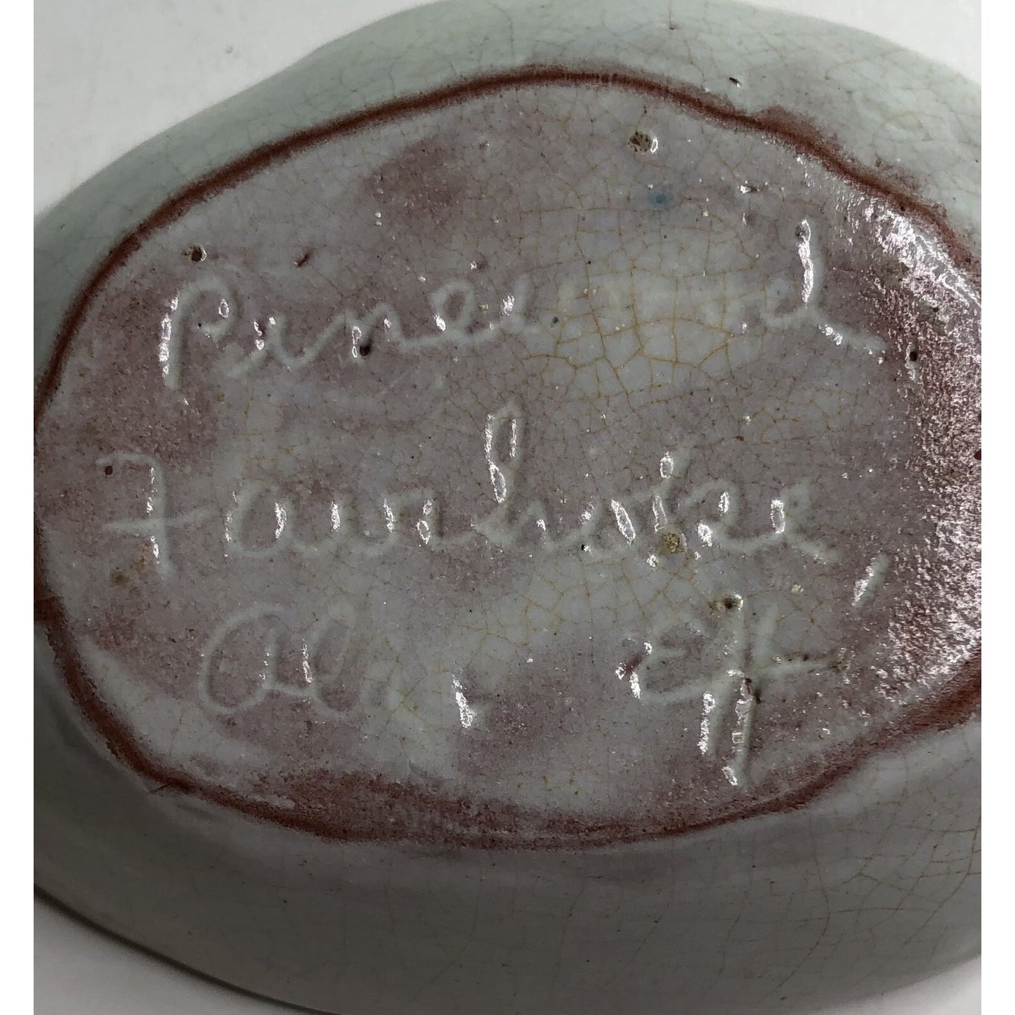 Rare Vintage Pinewood Pottery ASHTRAY TRINKET TRAY By EDITH HARWELL Fairhope AL
