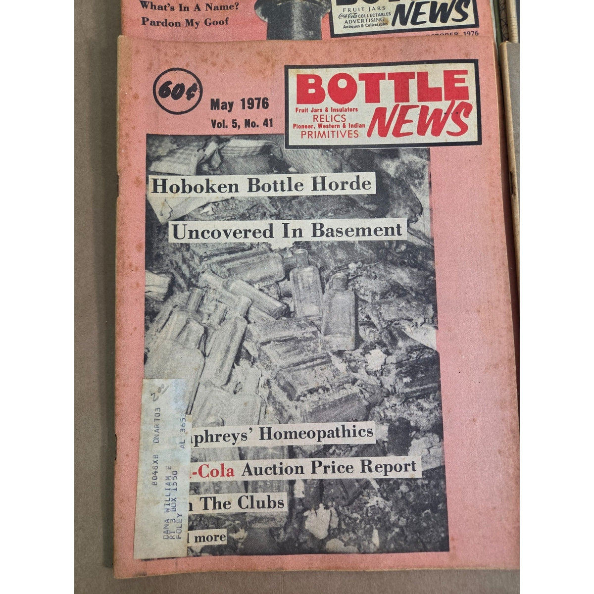Vintage Bottle News Relics & Primitives Magazine Lot 1974-1976 Bulk Run of 20