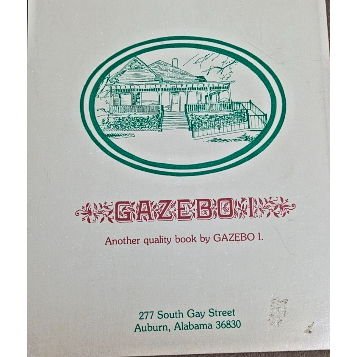 Vintage 1984 Christmas Cookbook Rex Barrington Gazebo I Auburn AL OOP