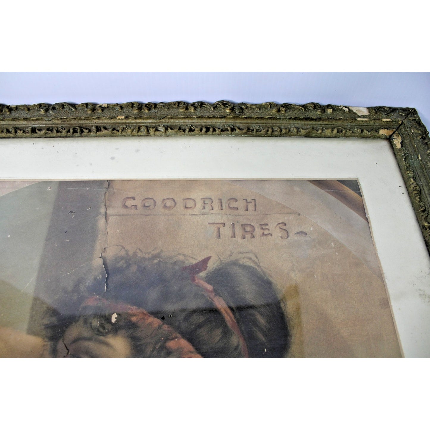 19th-Century Auto Advertising, Goodrich Tires Aquatint by W.H. McEntee 1896