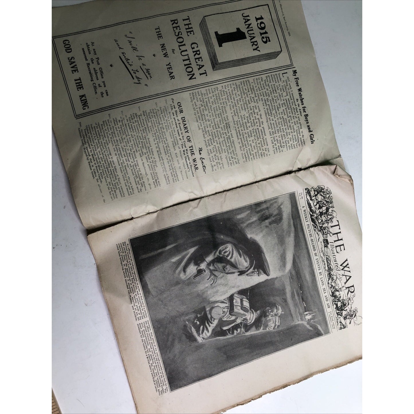 January 1915 The War Illustrated No. 20 WW1 Era Newspaper Periodical