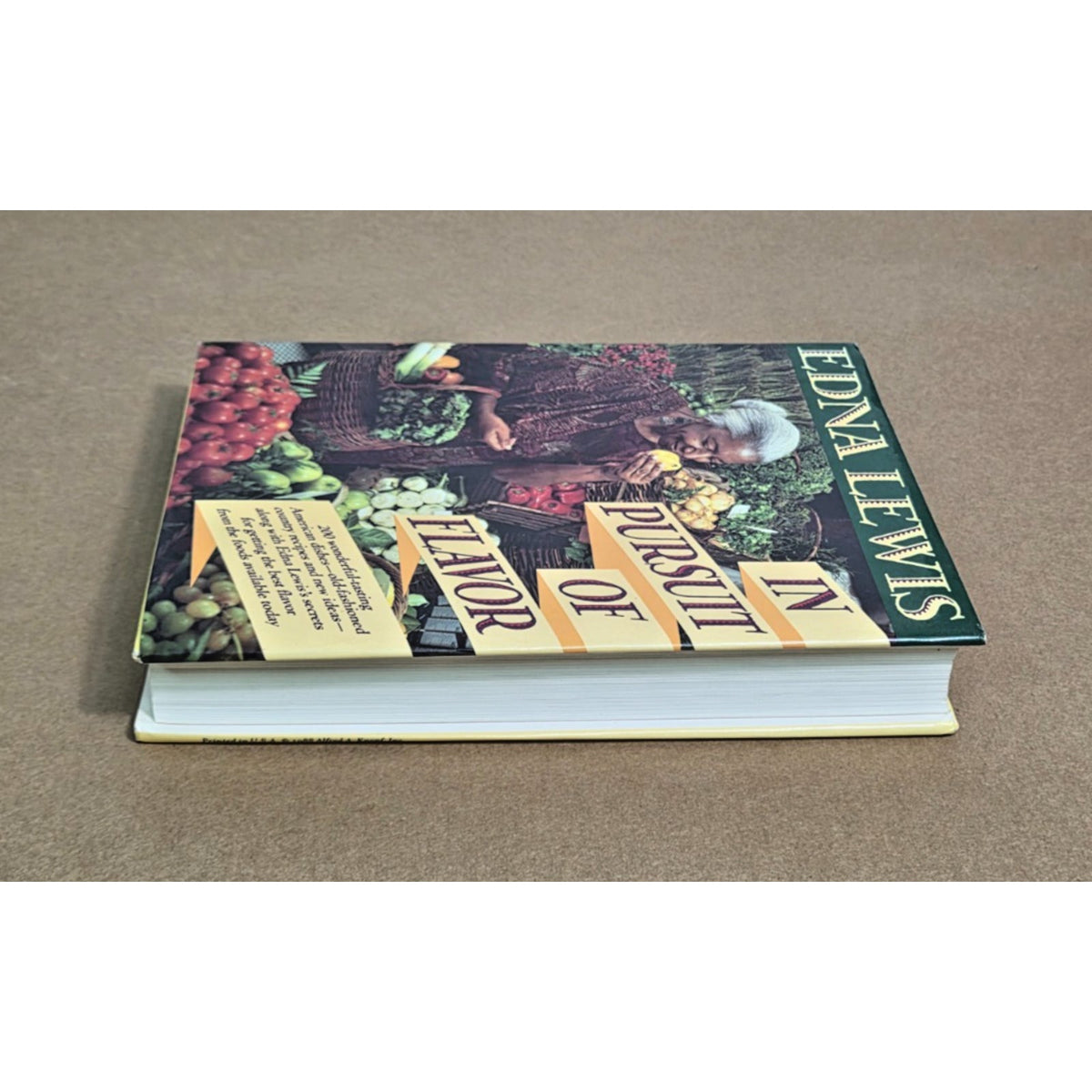 1988 First Edition In Pursuit of Flavor by Edna Lewis - Vintage Cookbook