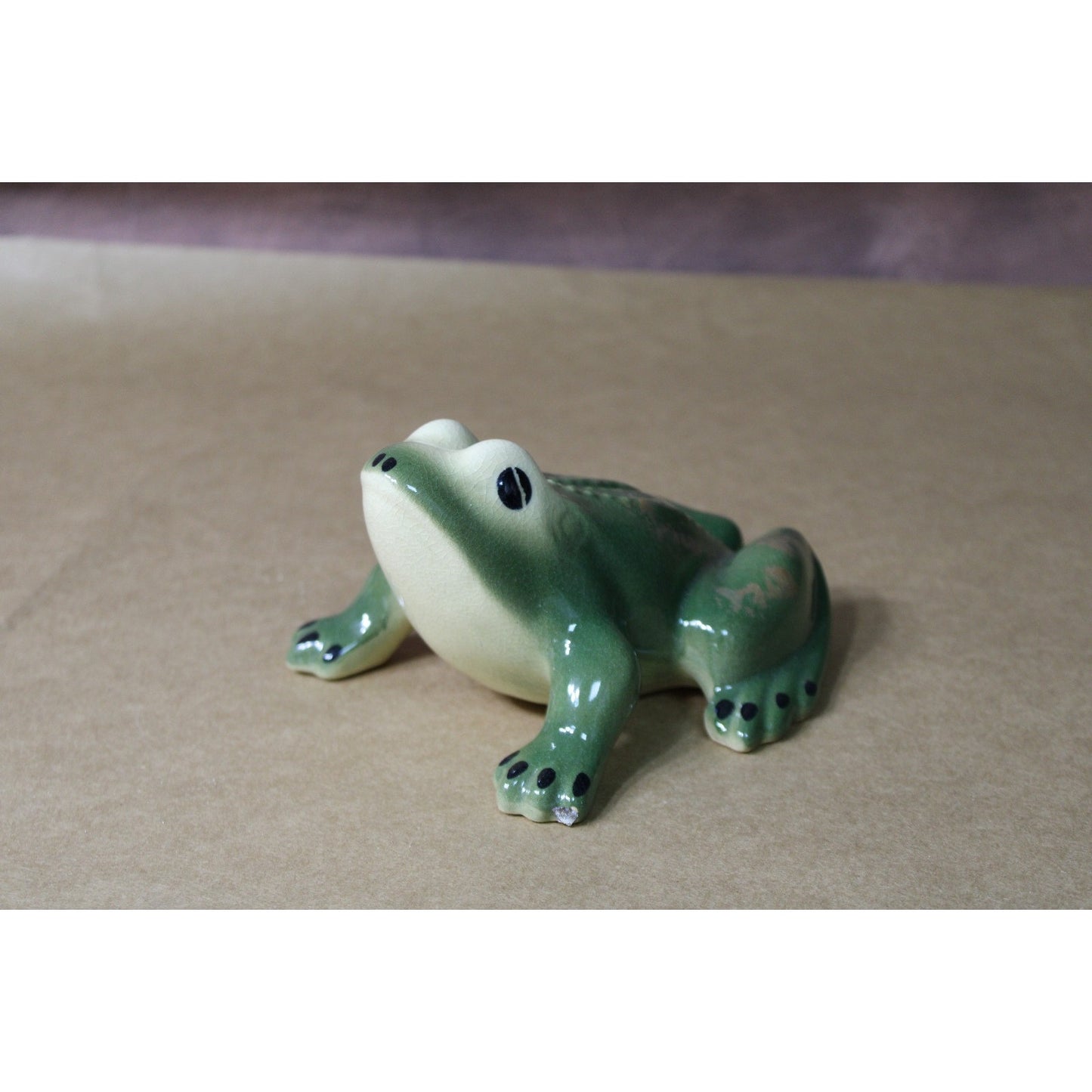 Vintage Mid Century Ceramic Frog, Kitchy MCM