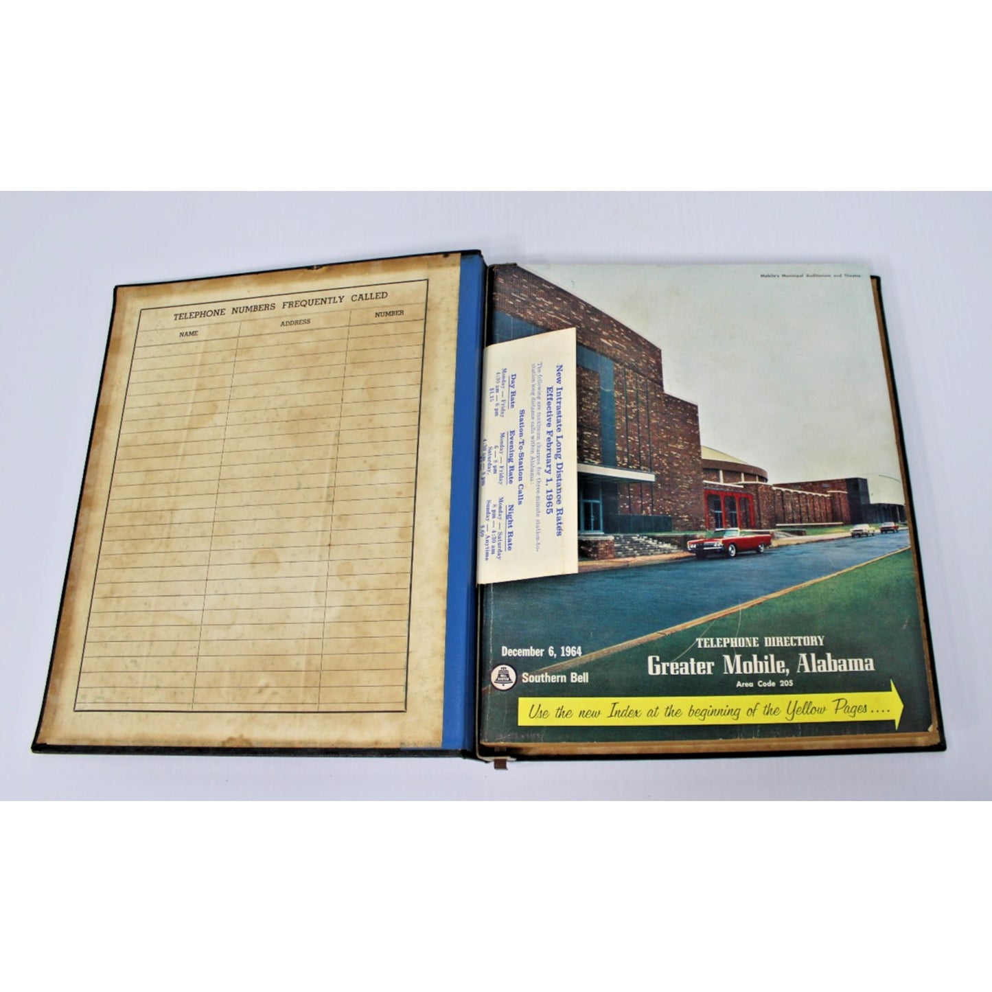Vintage Mobile, Alabama 1964 Telephone Directory, Daphne, Fairhope, Chickasaw