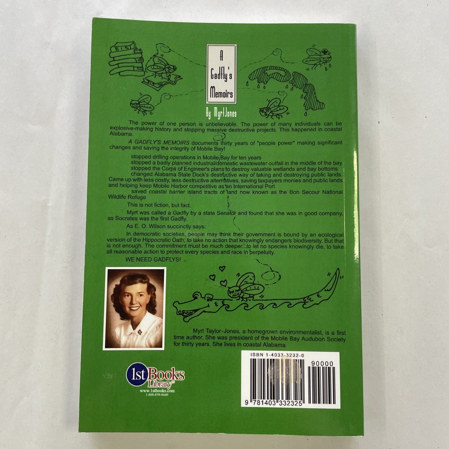A Gadfly's Memoirs by Myrt Jones (2002) SIGNED BY AUTHOR