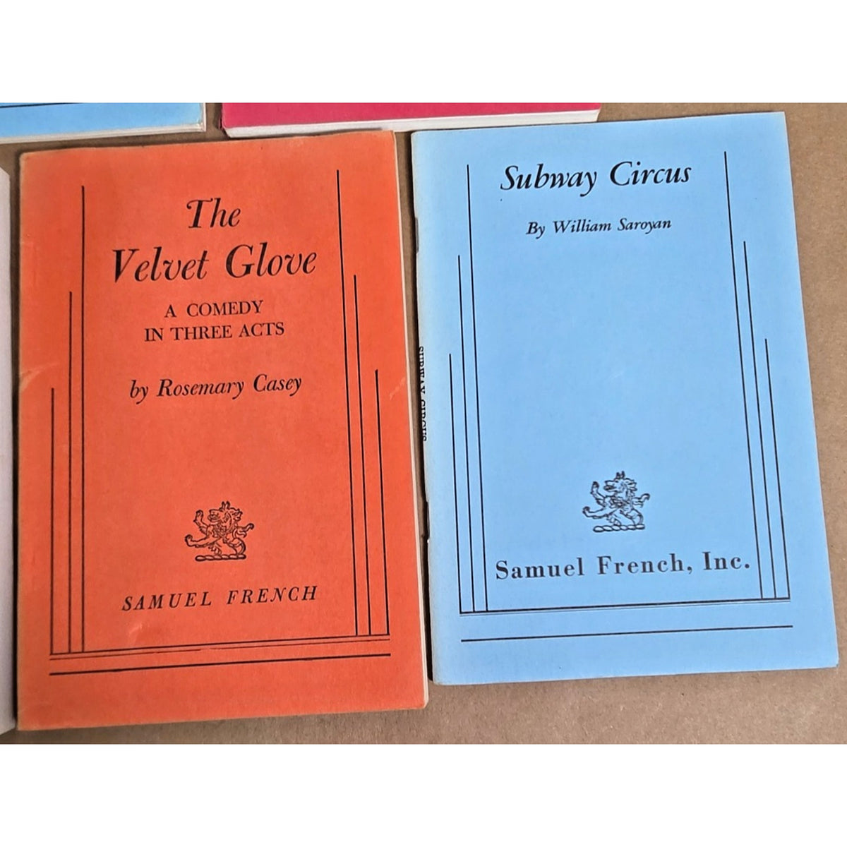 Lot of 5 Vintage Samuel French Acting Edition Play Scripts - Wilder, Saroyan