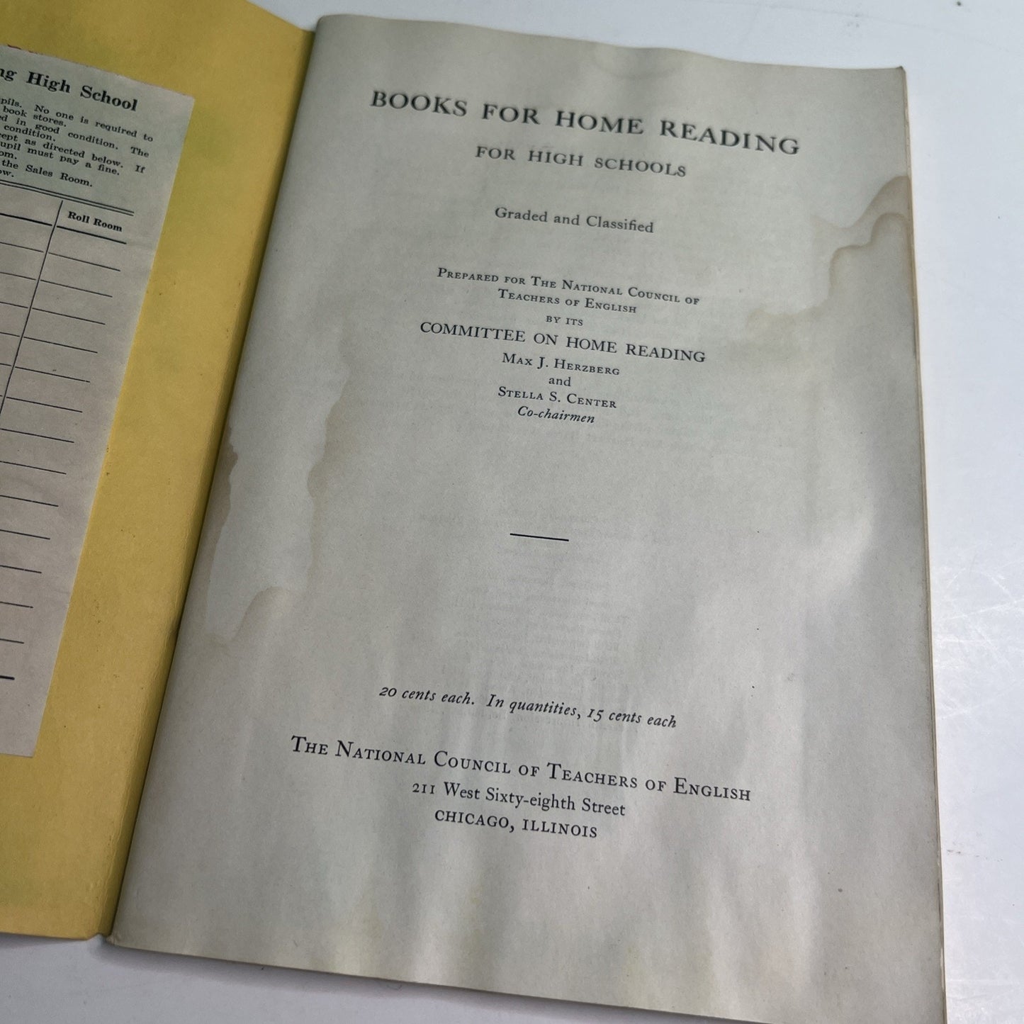 1930/1936 Home Reading Booklet National Council Teachers England Books Illustrat