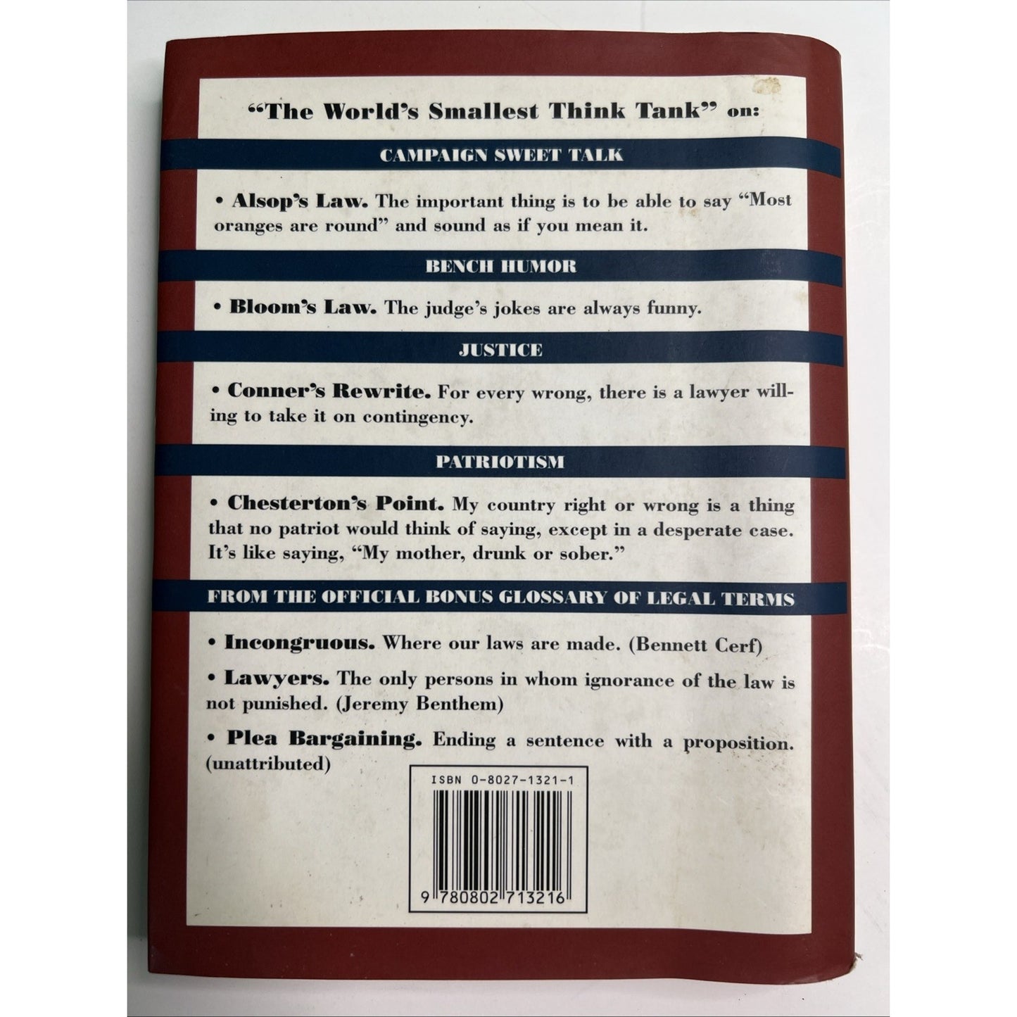 Official Rules for Lawyers Politicians & Everyone They Torment HC Paul Dickson
