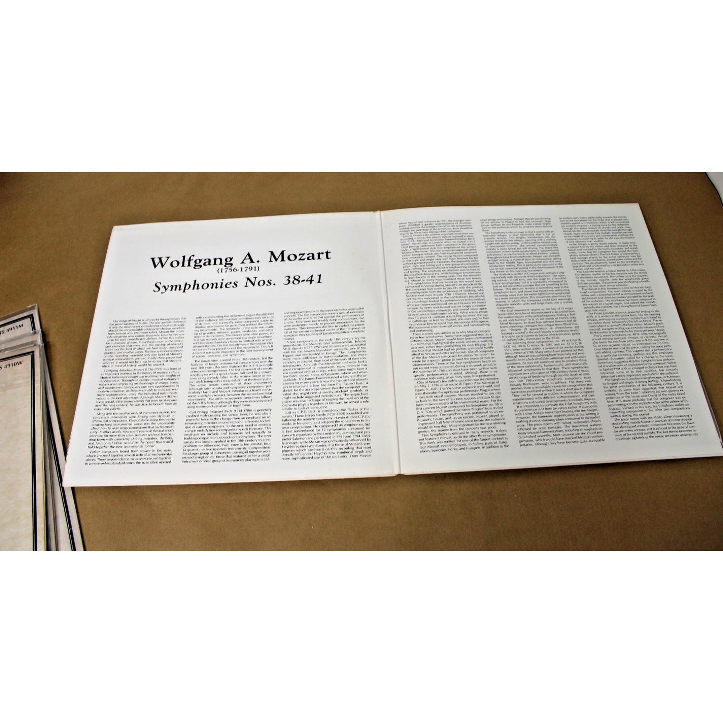 Lot 4: Musical Heritage Society- Mozart Symphonies, Concertos, Dances, Quinetets