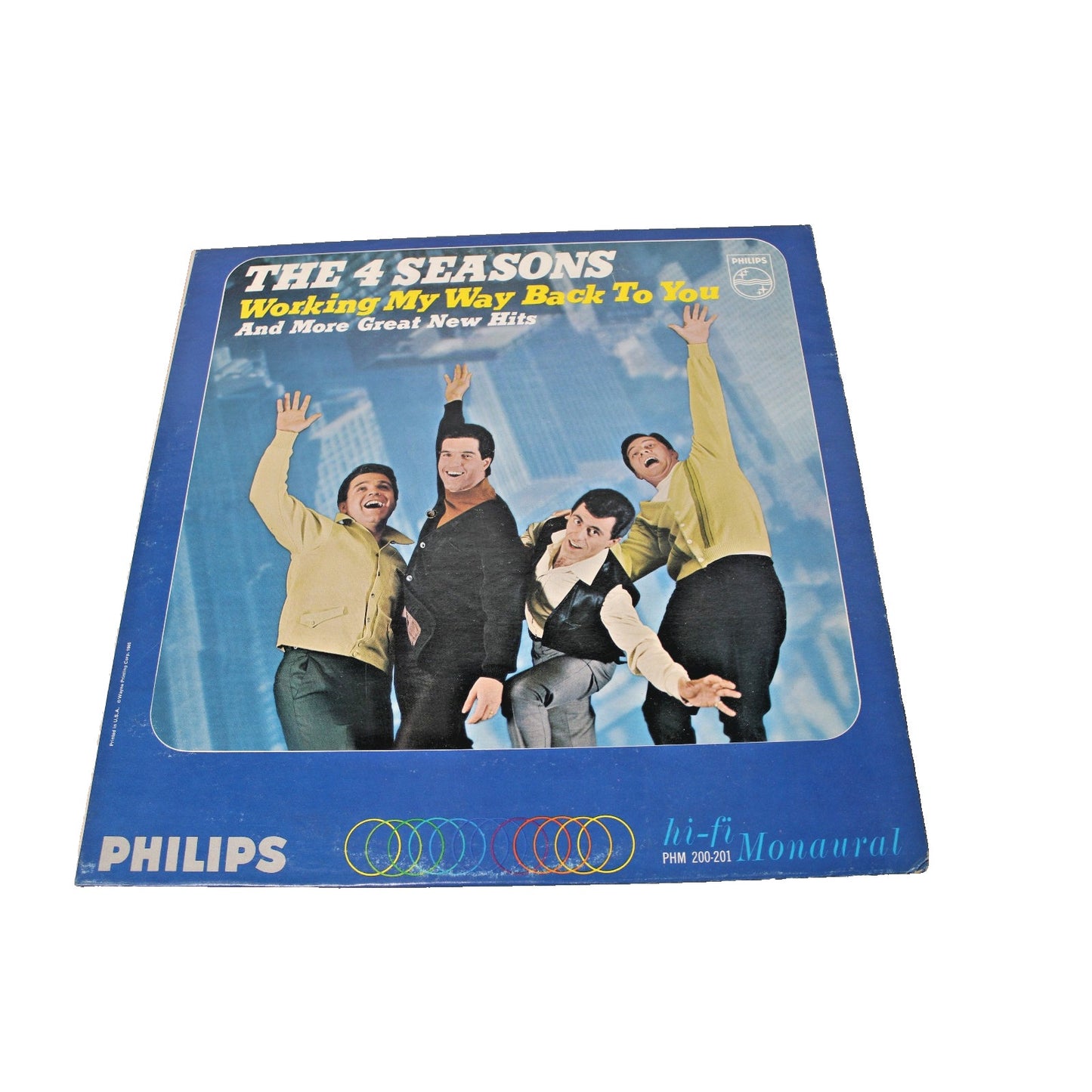 1966 The 4 Seasons: Working My Way Back To You, Philips Mono Vinyl LP Record