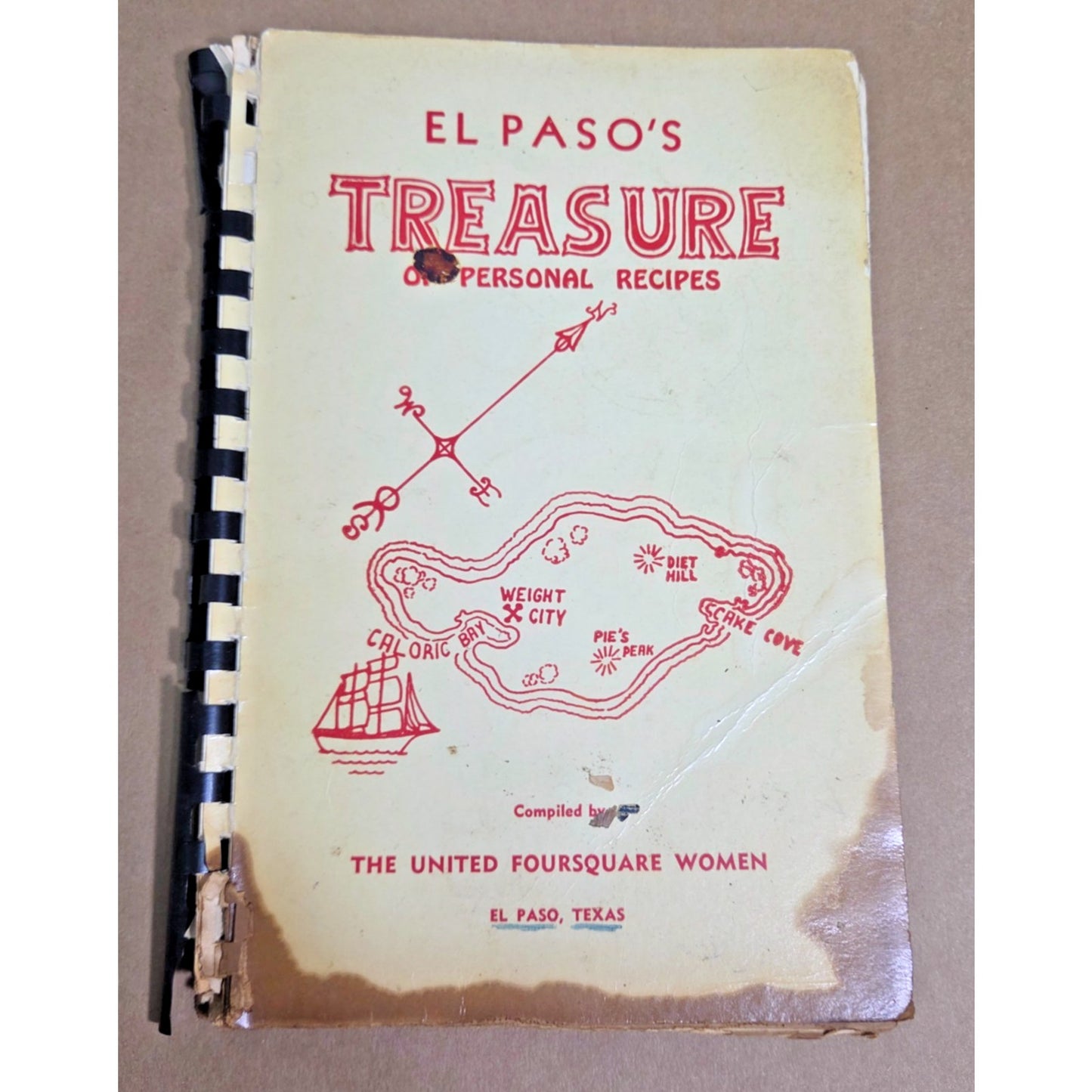 Rare Vintage 1959 El Paso Texas Community Cookbook - Foursquare Church