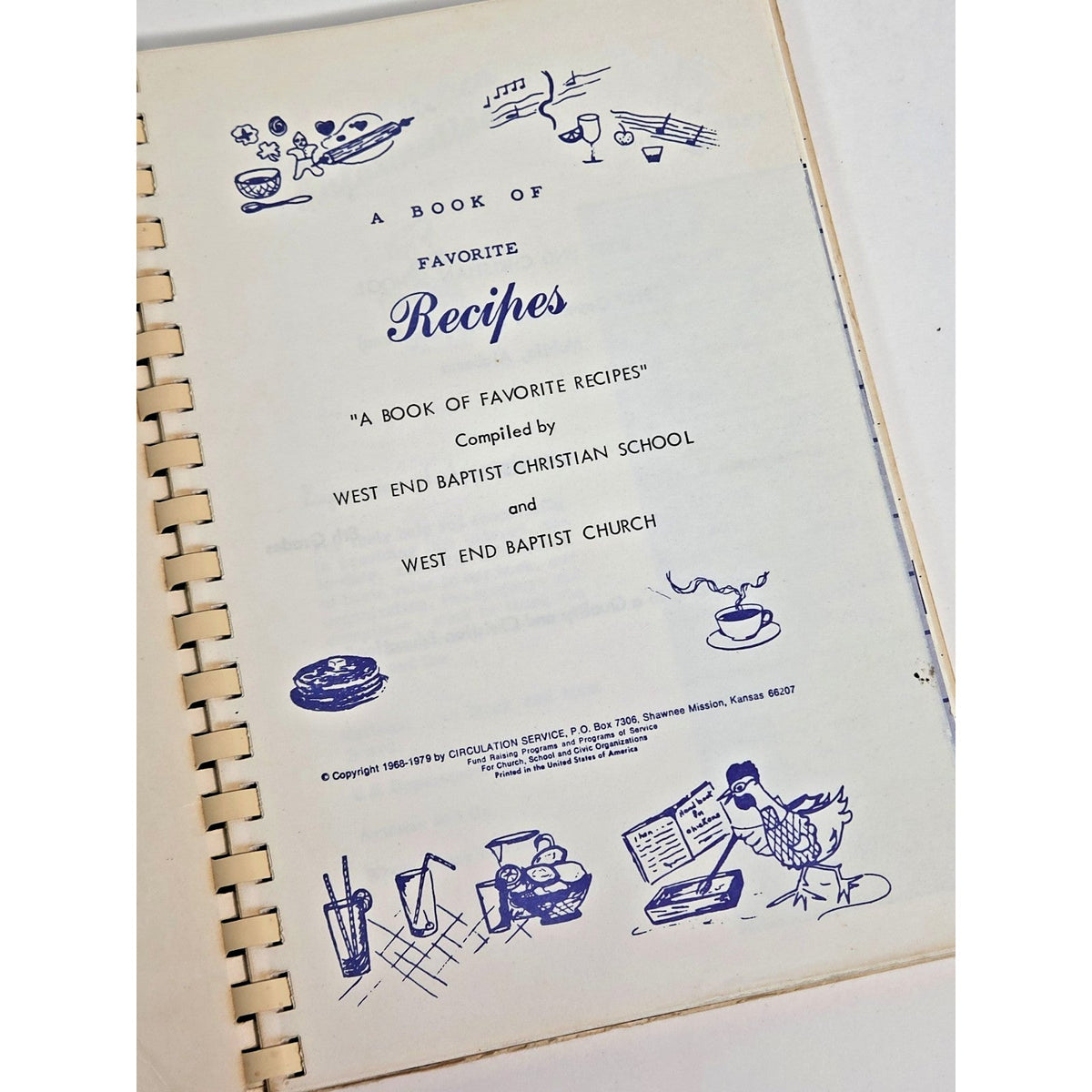 Vintage West End Baptist Christian School Mobile AL Community Cookbook 1970s