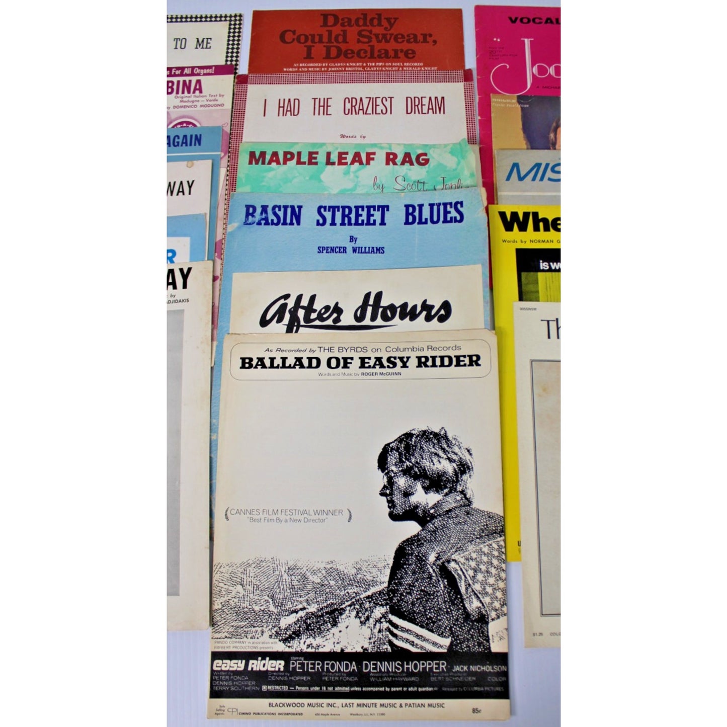 16 Pc Vintage Sheet Music + Song Book- Streisand, Scott Joplin, Wide Variety!