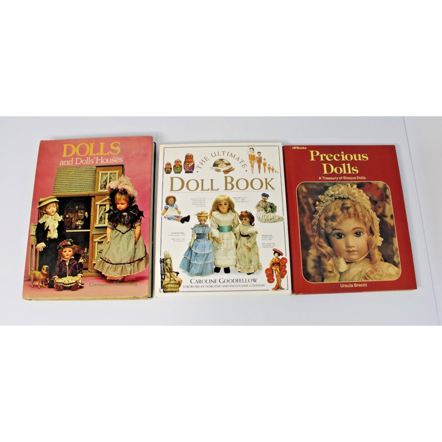 3 Doll Collecting Books by Constance King, Caroline Goodfellow, Ursula Brecht