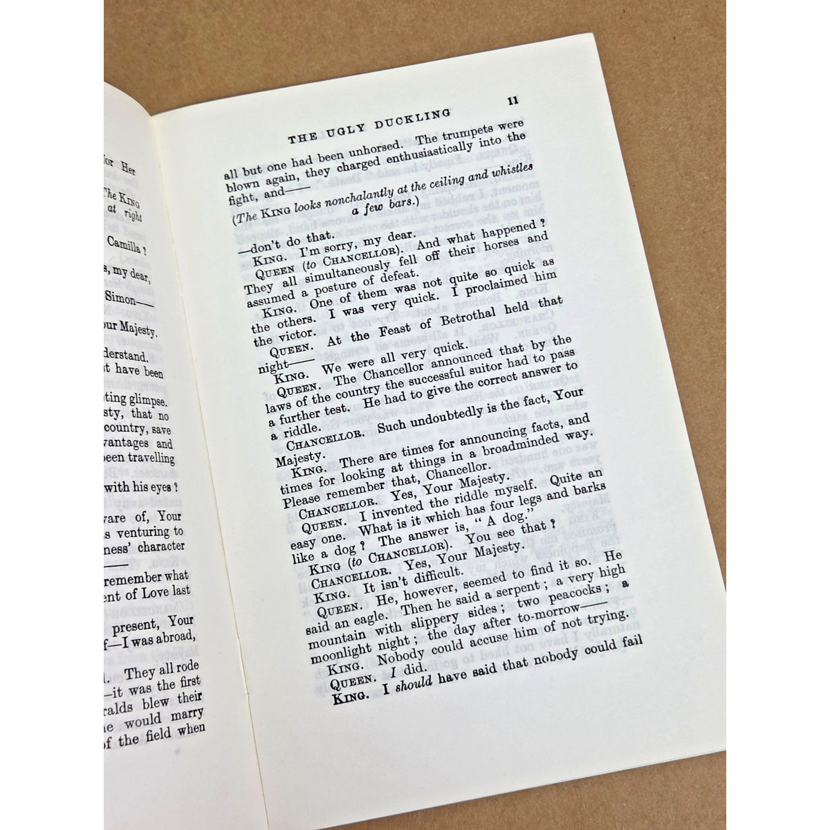 Vintage A.A. Milne "The Ugly Duckling" Play Script Samuel French Acting Edition