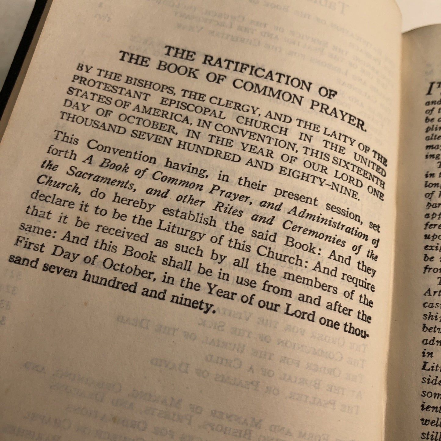 The Book of Common Prayer by The Church Pension Fund J.W. Suter 1945 Hardcover