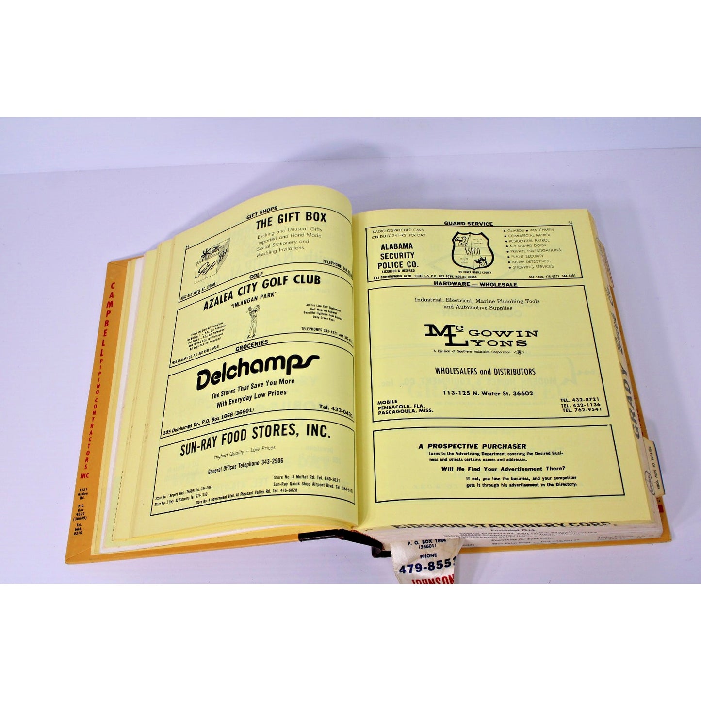 1977 R. L. Polk Mobile County Alabama City Directory Advertising History AL