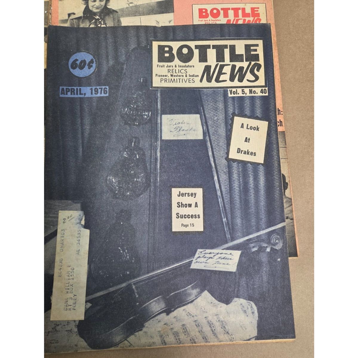 Vintage Bottle News Relics & Primitives Magazine Lot 1974-1976 Bulk Run of 20