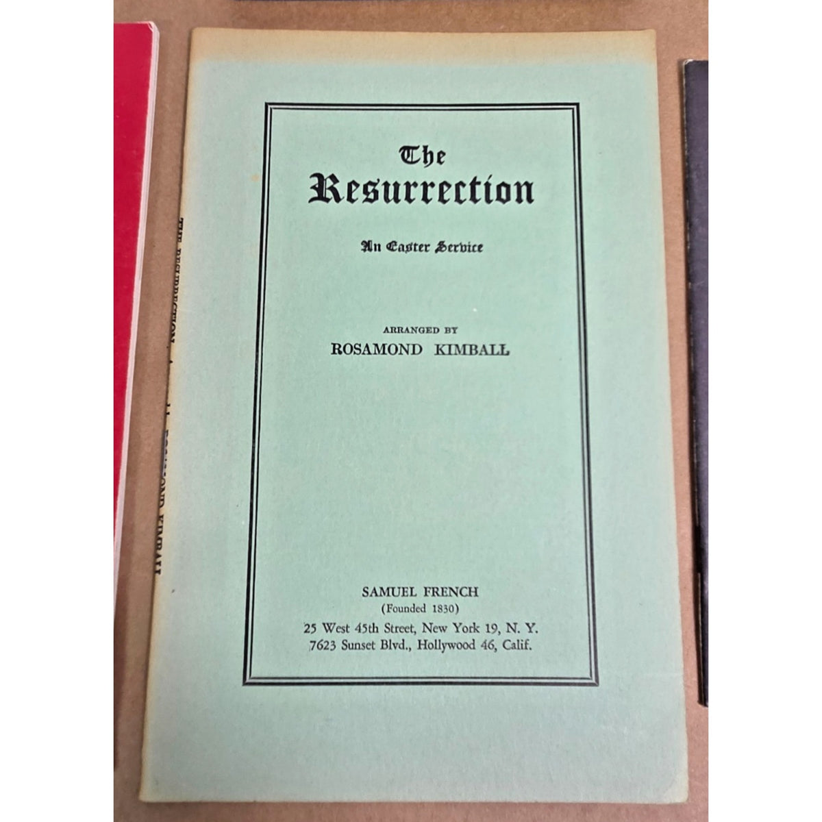 Vintage Play Script & Chapbook Lot - Booth Tarkington, Samuel French, OSF