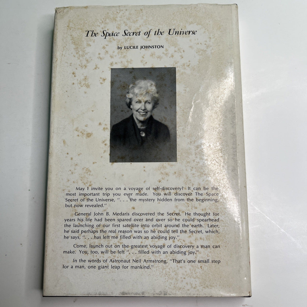 1969 HC DJ The Space Secret of the Universe by Lucile Johnston SIGNED