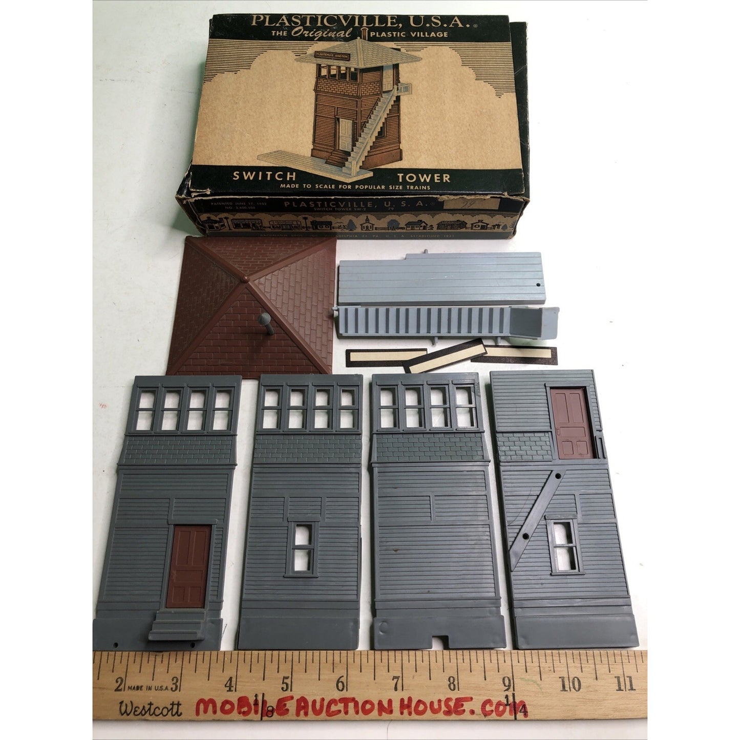 VINTAGE BACHMANN PLASTICVILLE SWITCH TOWER 1952 MODEL SW-2 Scaled For Trains
