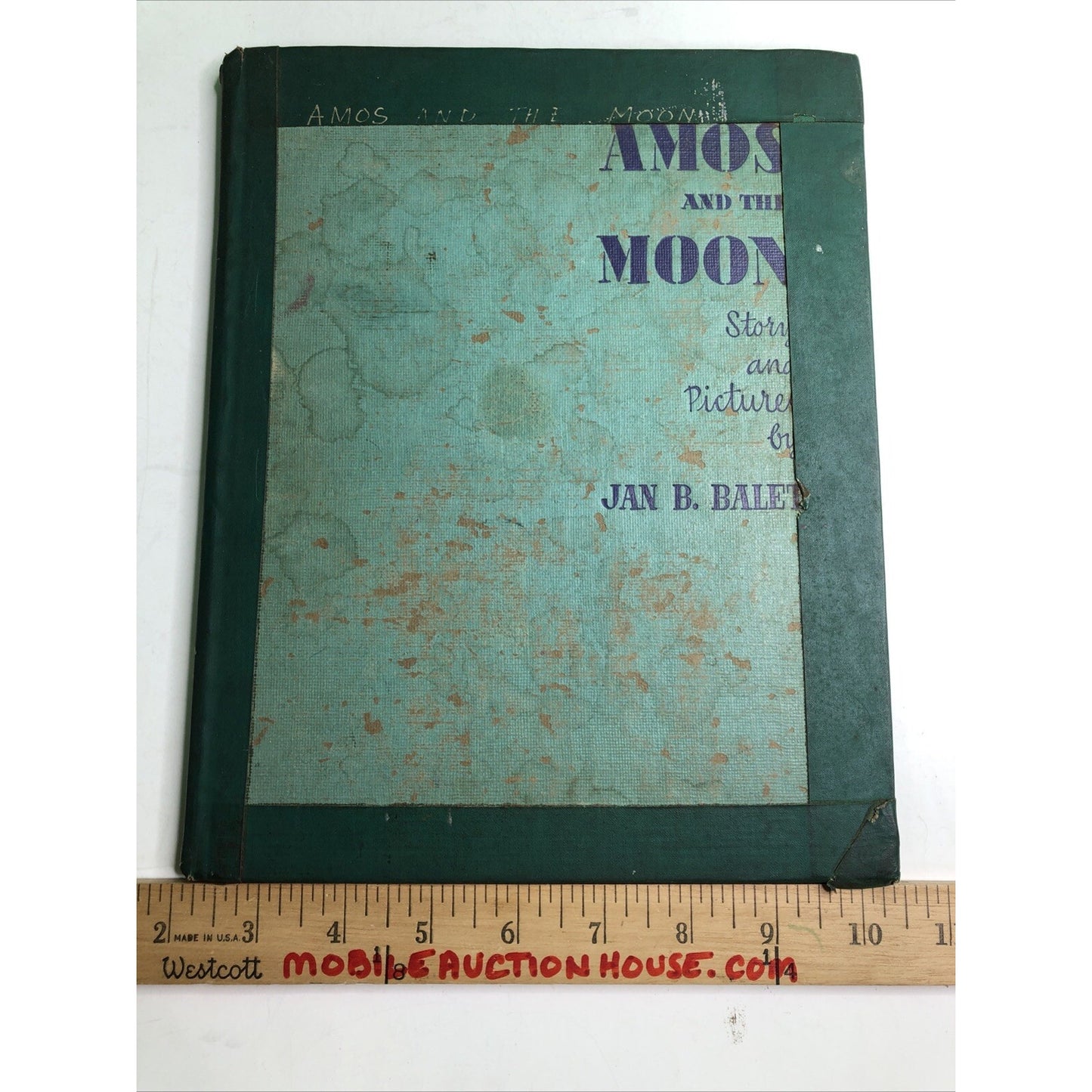 Amos and the Moon by Jan B. Balet 1st Ed. 1948 Oxford University Press ExLibrary