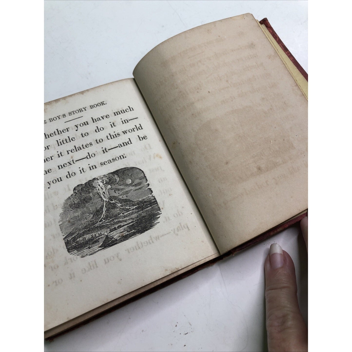 Antique BOY’S STORY BOOK by Francis C. Woodworth 1851 Theodore Thinker’s Tales
