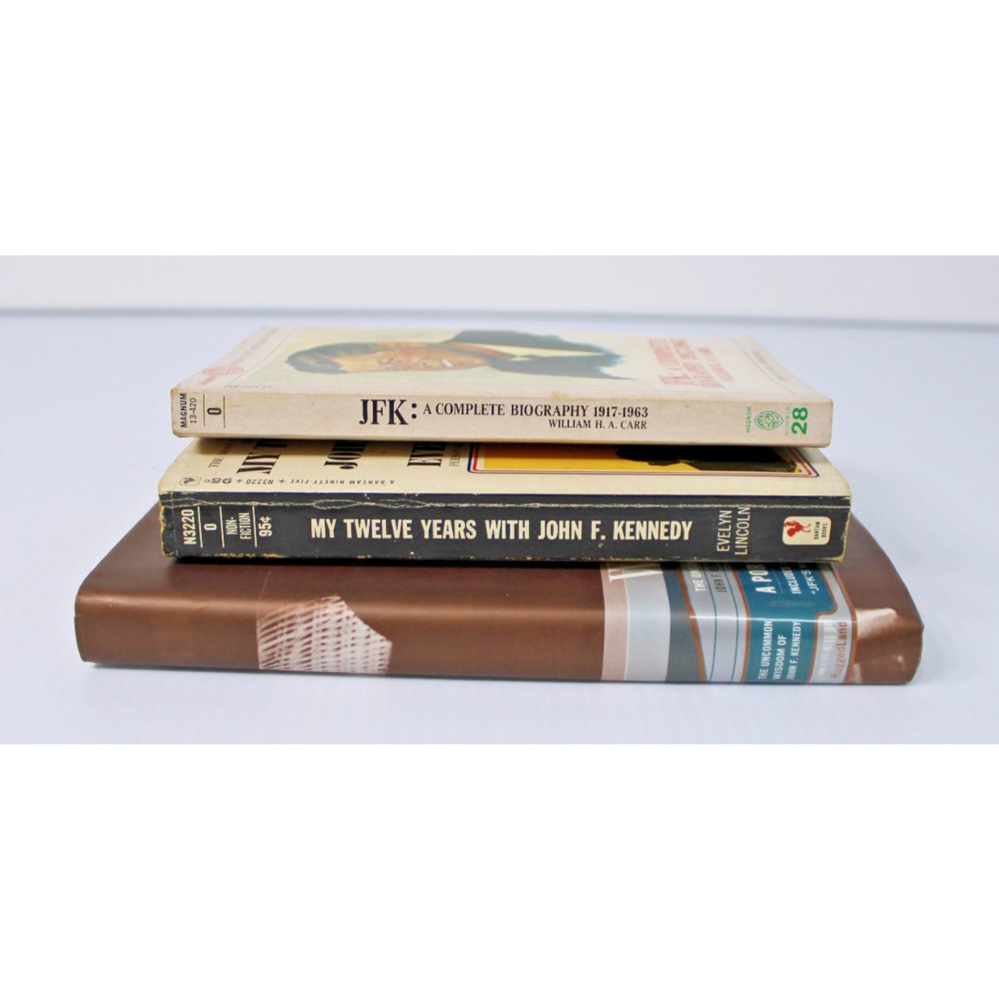 John F. Kennedy 3 Books + DVD: Uncommon Wisdom, Complete Biography, My 12 Years