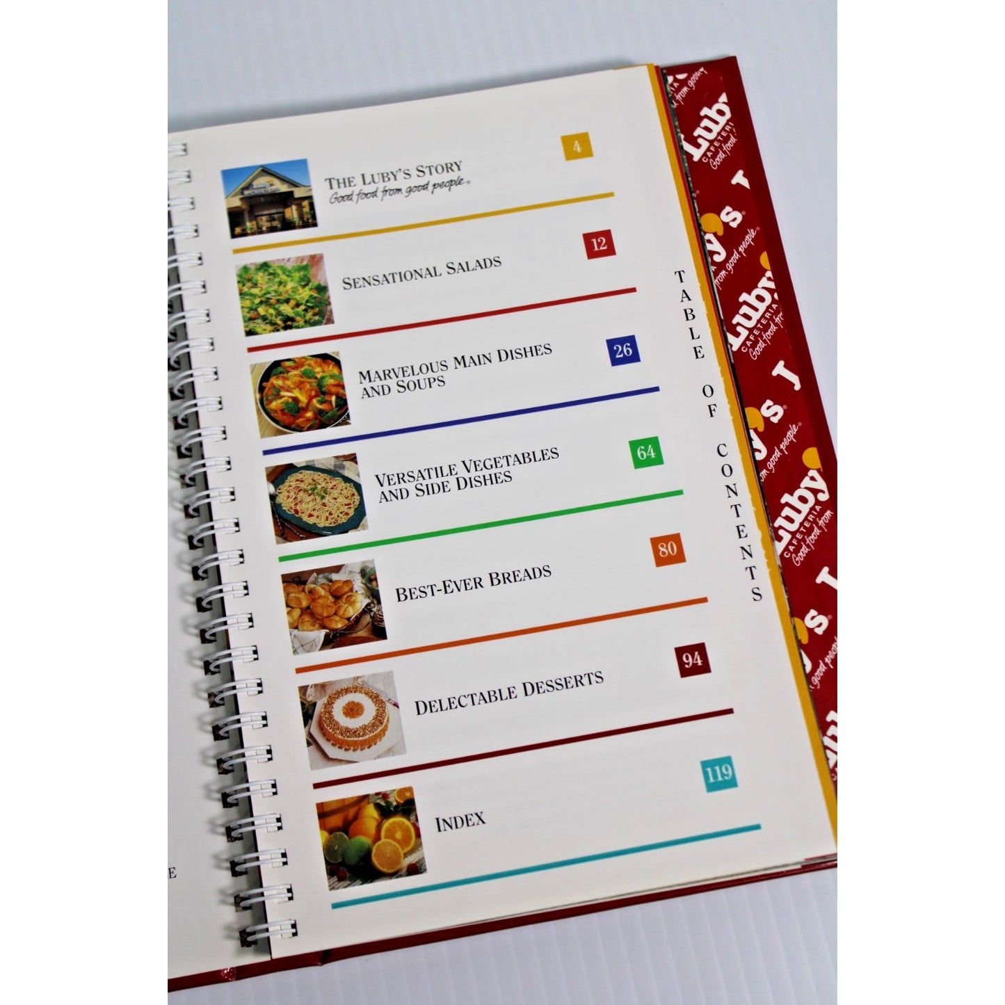 Vintage 1996 Luby's Cafeteria 50th Anniversary Recipe Collection Cookbook- RARE!