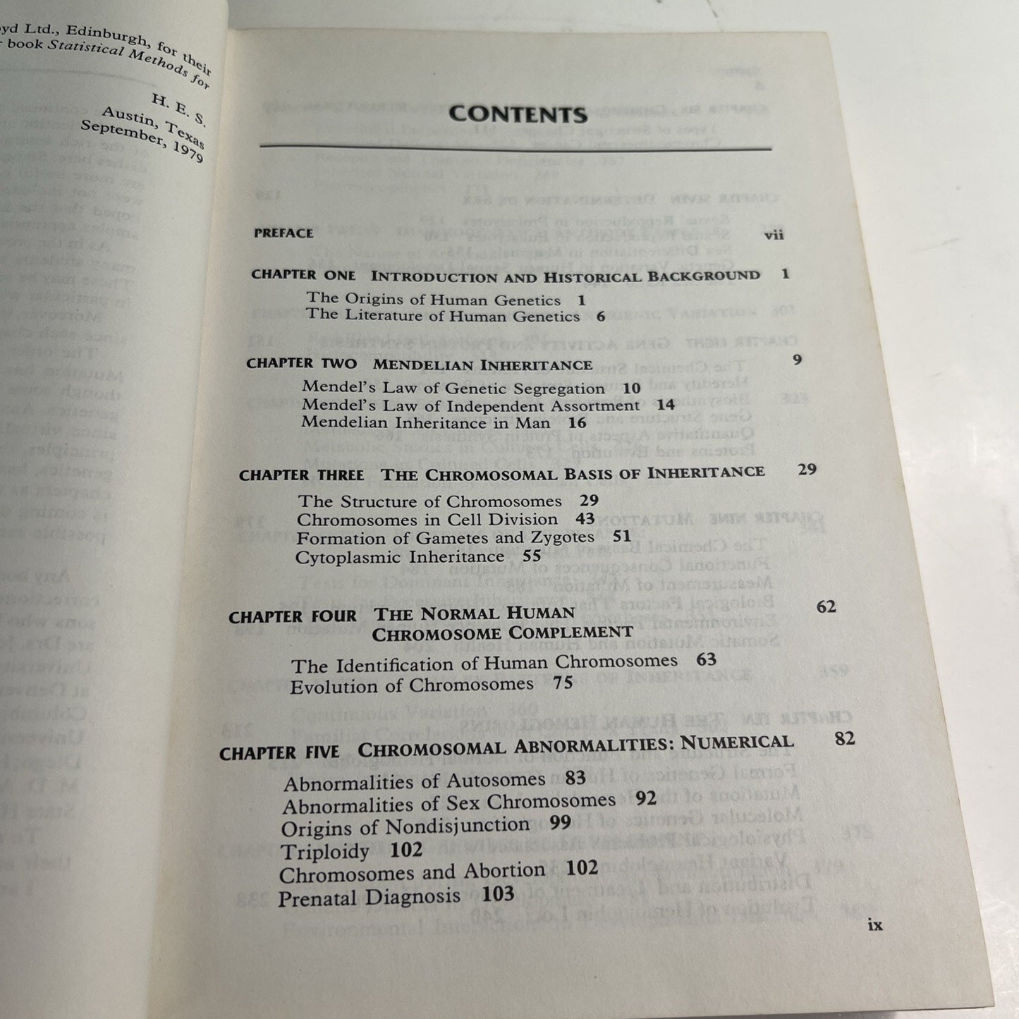 An Introduction To Human Genetics 3rd Edition H. Eldon Sutton 1980 HC Textbook
