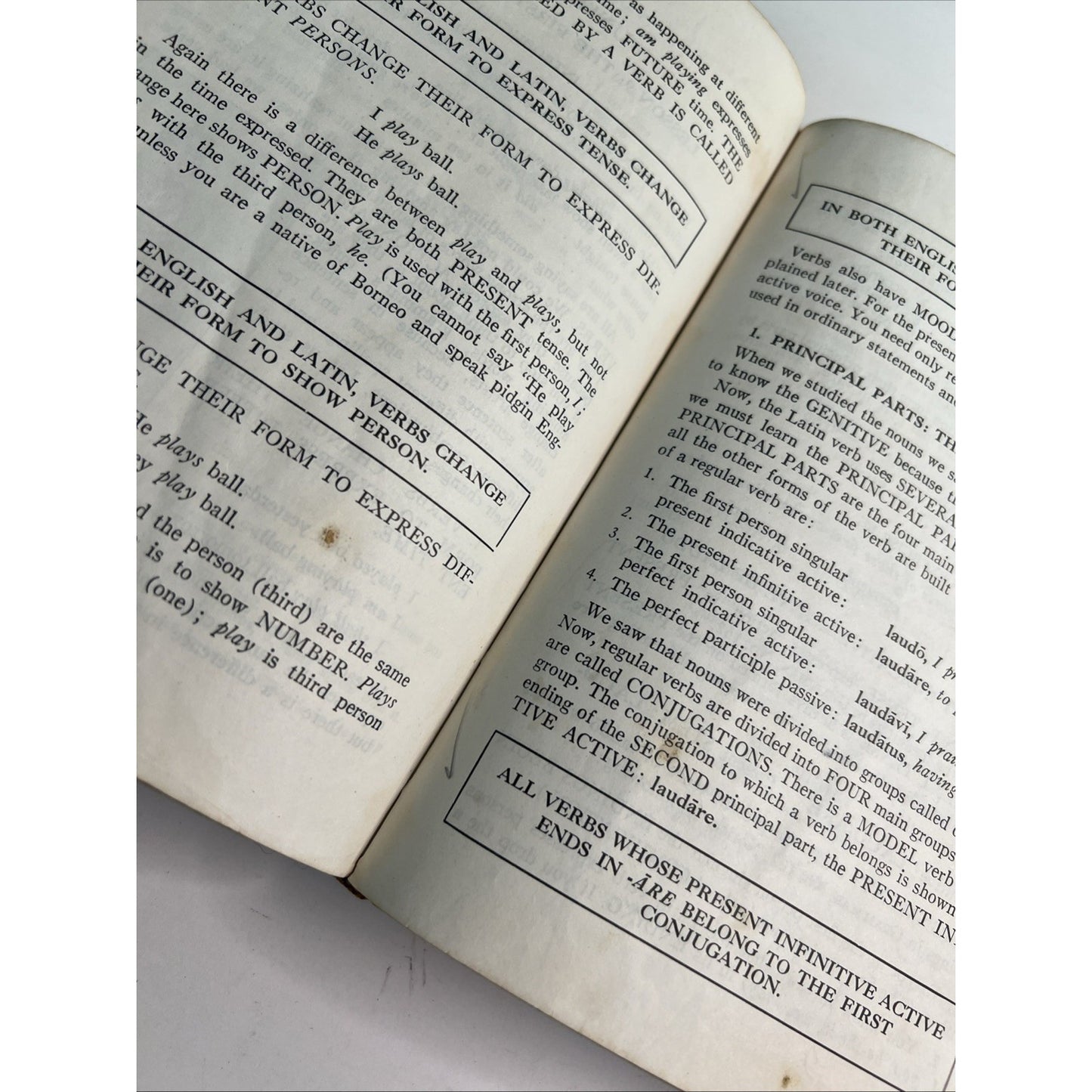 Robert J. Henle First Year Latin 1945 Hardcover Vintage Textbook Damaged
