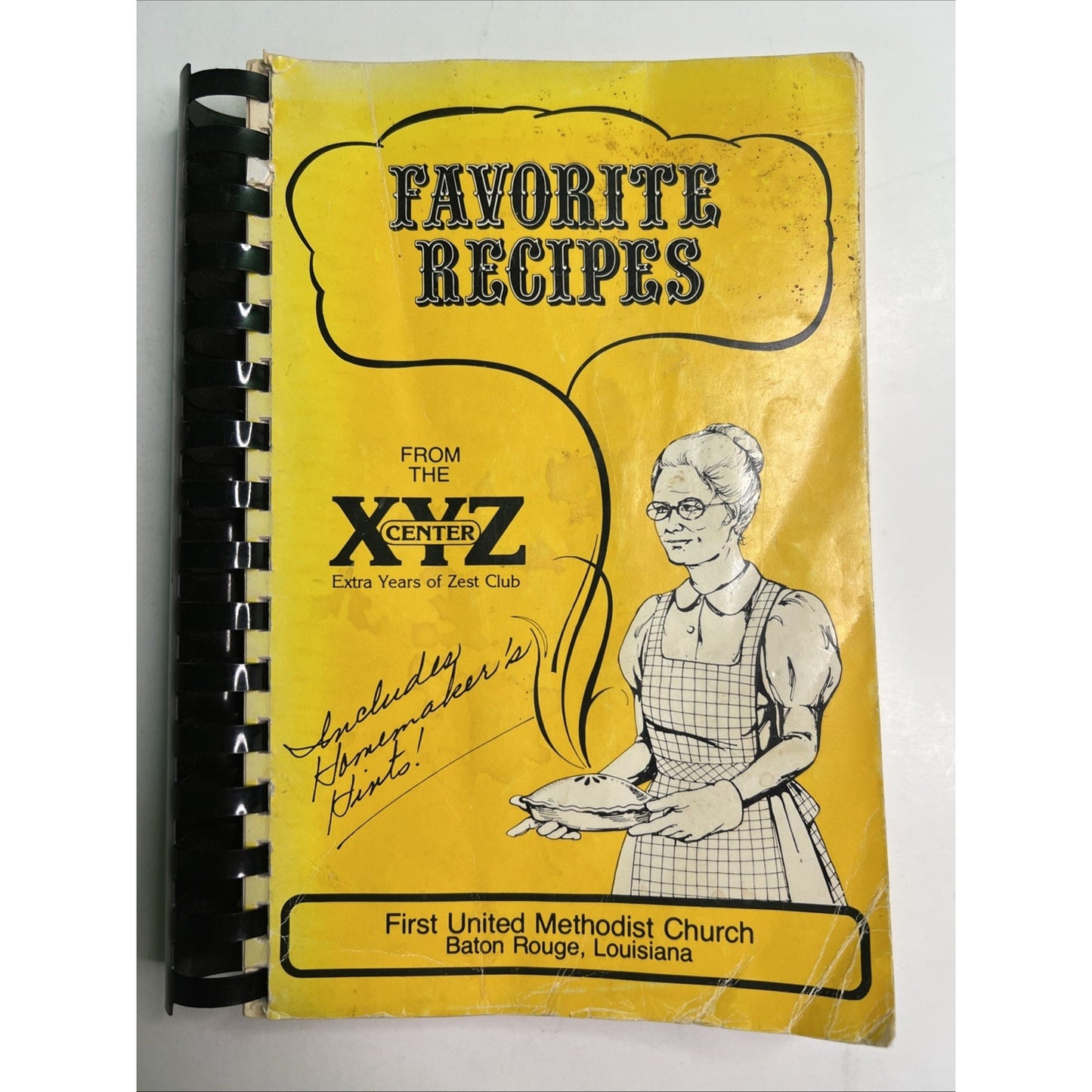 1978 Cookbook XYZ Club First United Methodist Church Baton Rouge Louisiana LA