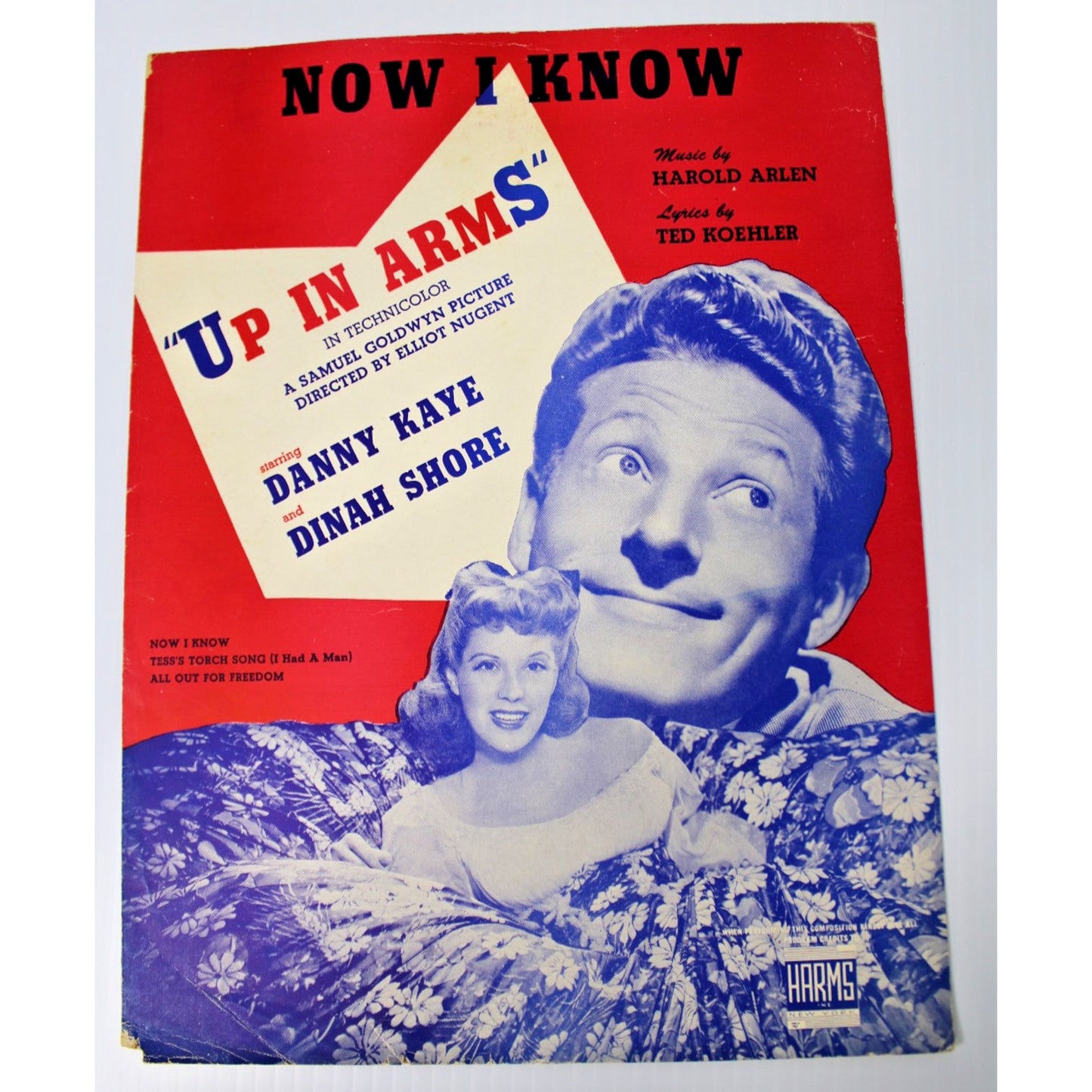 Lot of 3 Vintage Harold Arlen Sheet Music- Truman Capote, Lena Horne, Danny Kaye