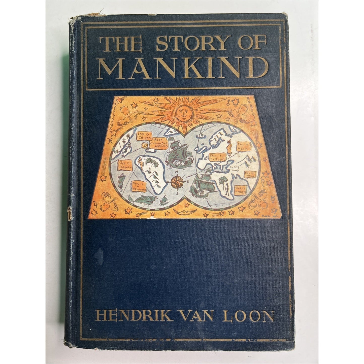 Vintage 1921 Book The Story of Mankind by Hendrik Van Loon 1st Edition 1st print