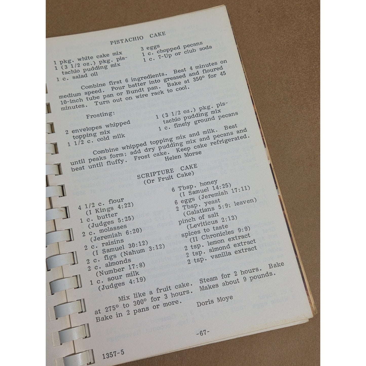 Vintage 1985 Gardner Baptist Church Louisiana Cookbook - Our Favorite Recipes