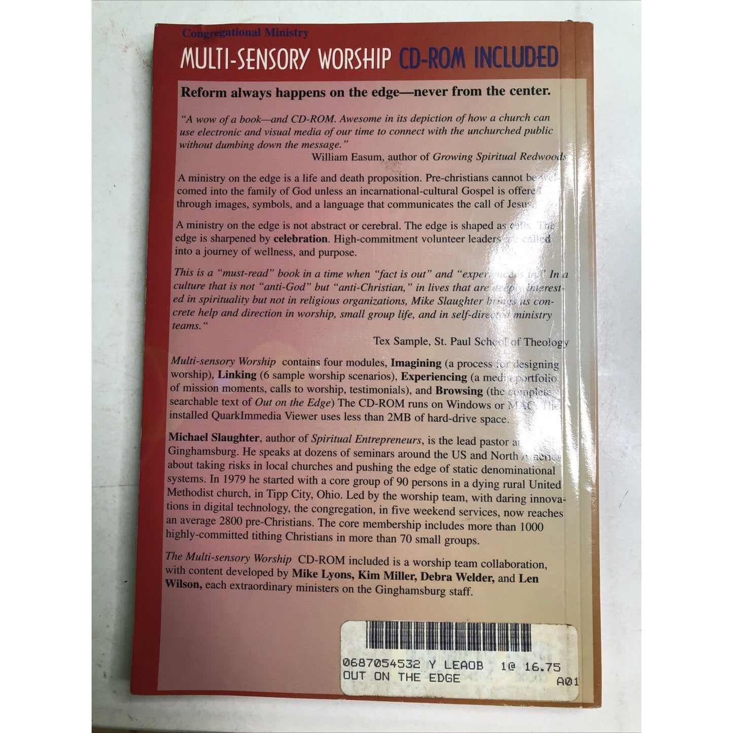 Out on the Edge by Michael Slaughter CD-ROM Included 1998 Paperback