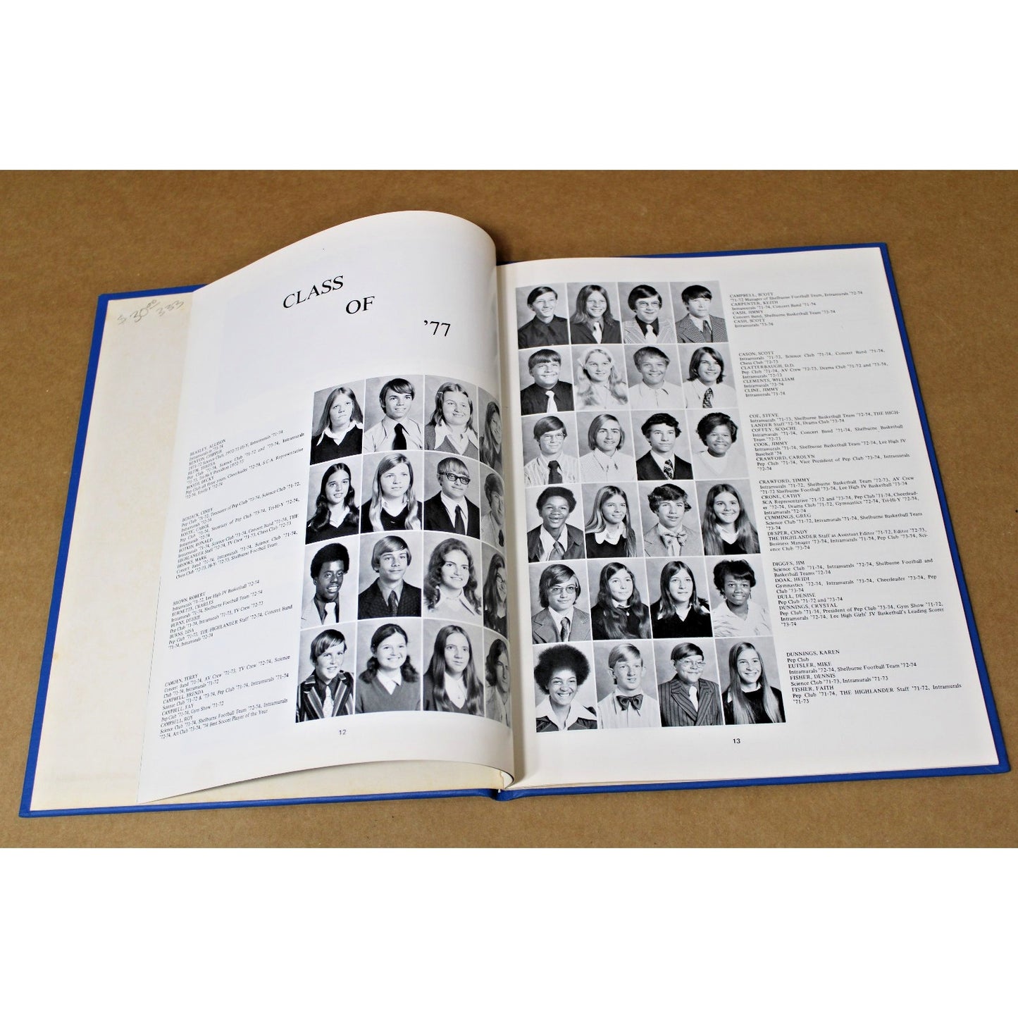 1973-74 Shelburne Junior High School Yearbook, Staunton, Virginia
