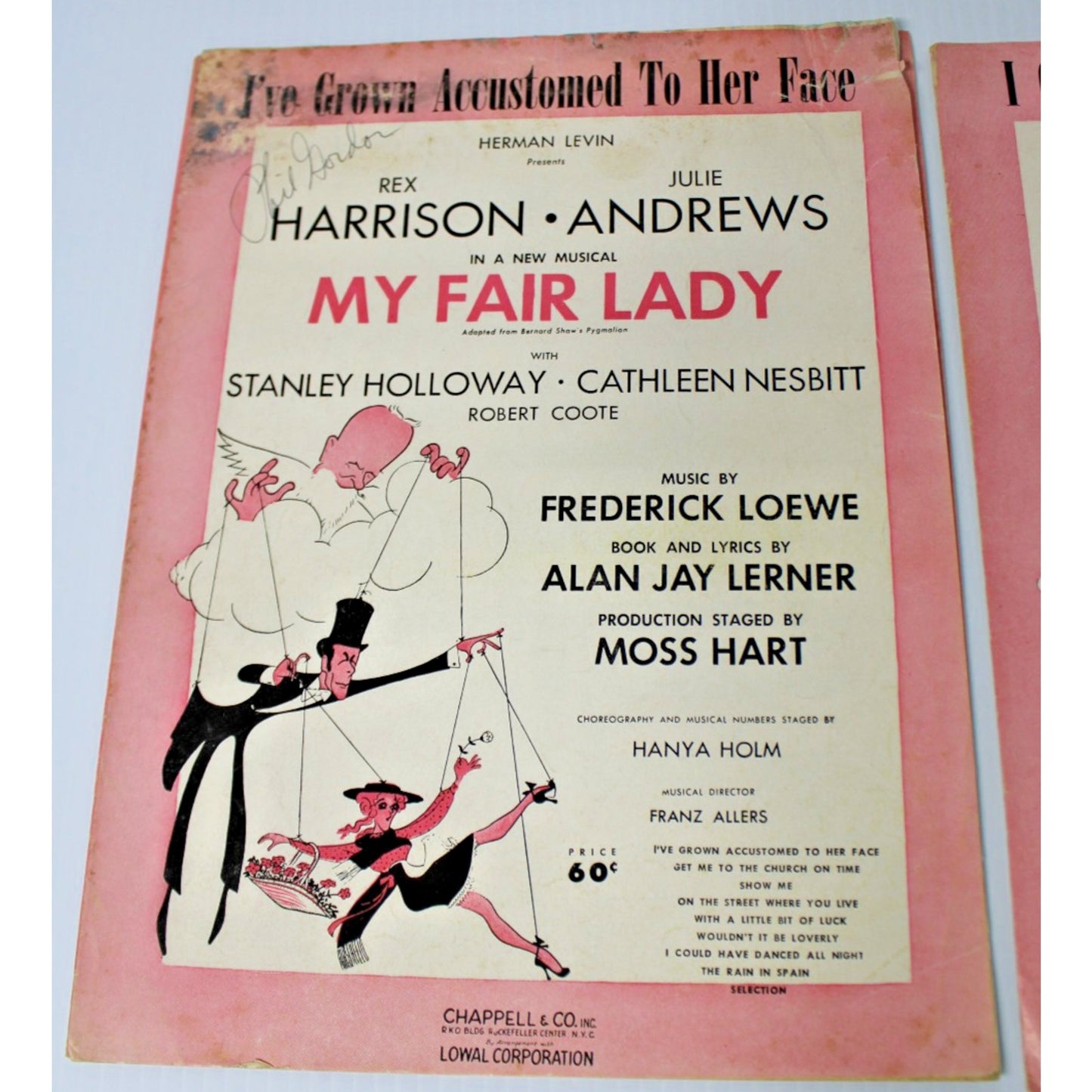 12 Pc Vintage Sheet Music: Lerner & Loewe, Rodgers & Hammerstein
