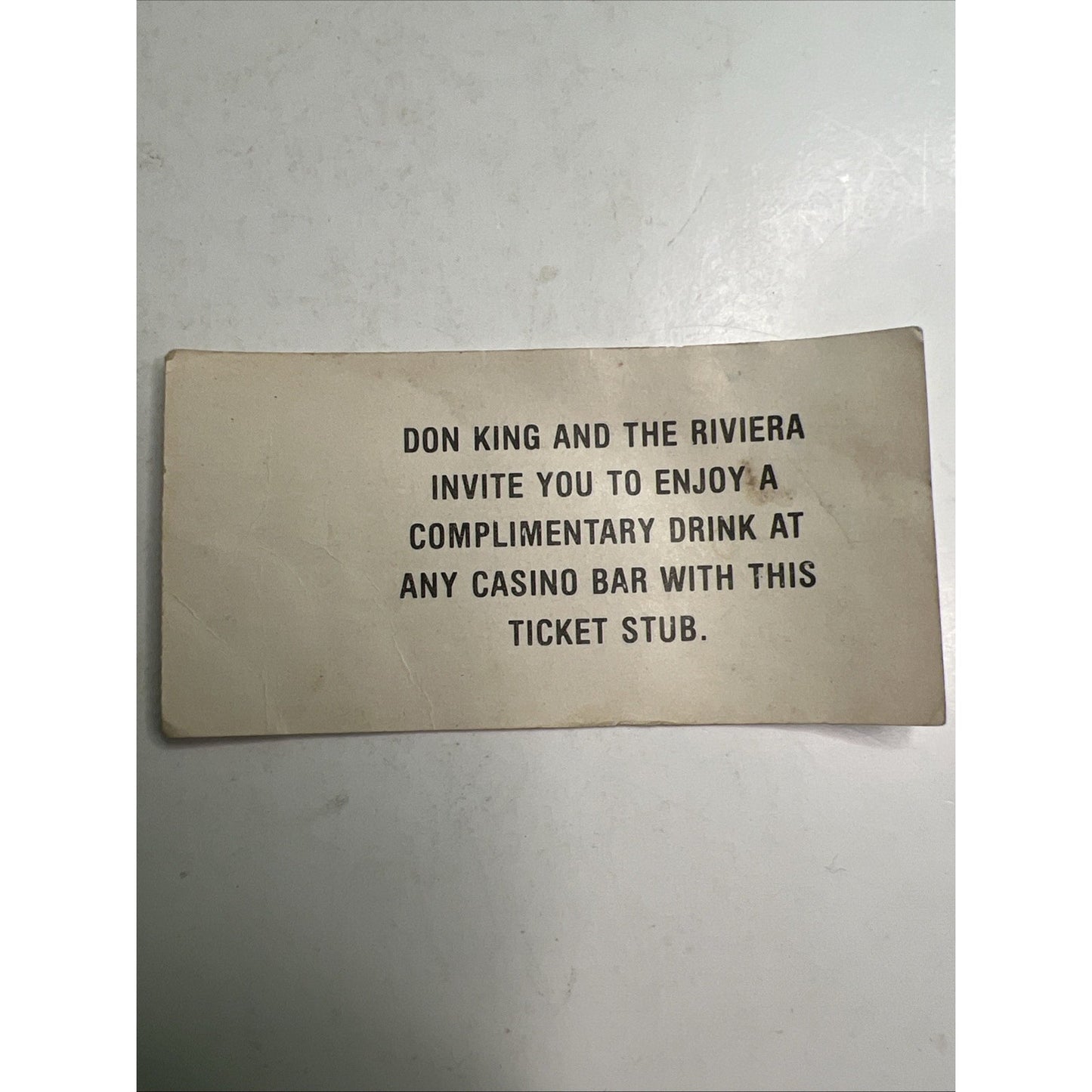 1985 Larry Holmes vs David Bey Heavyweight Boxing Event Ticket Riviera Don King