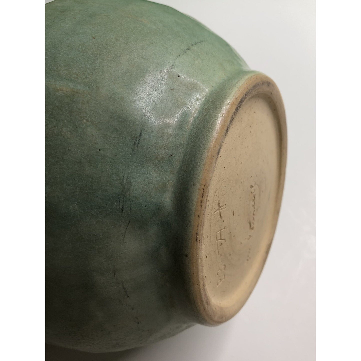 Vintage JIM POTMESIL ART STUDIO POTTERY VASE Baldwin County AL Alabama SIGNED