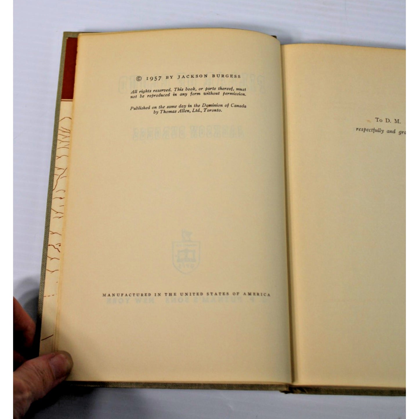 Pillar of Cloud by Jackson Burgess, 1957, Hardcover, Putnam Sons