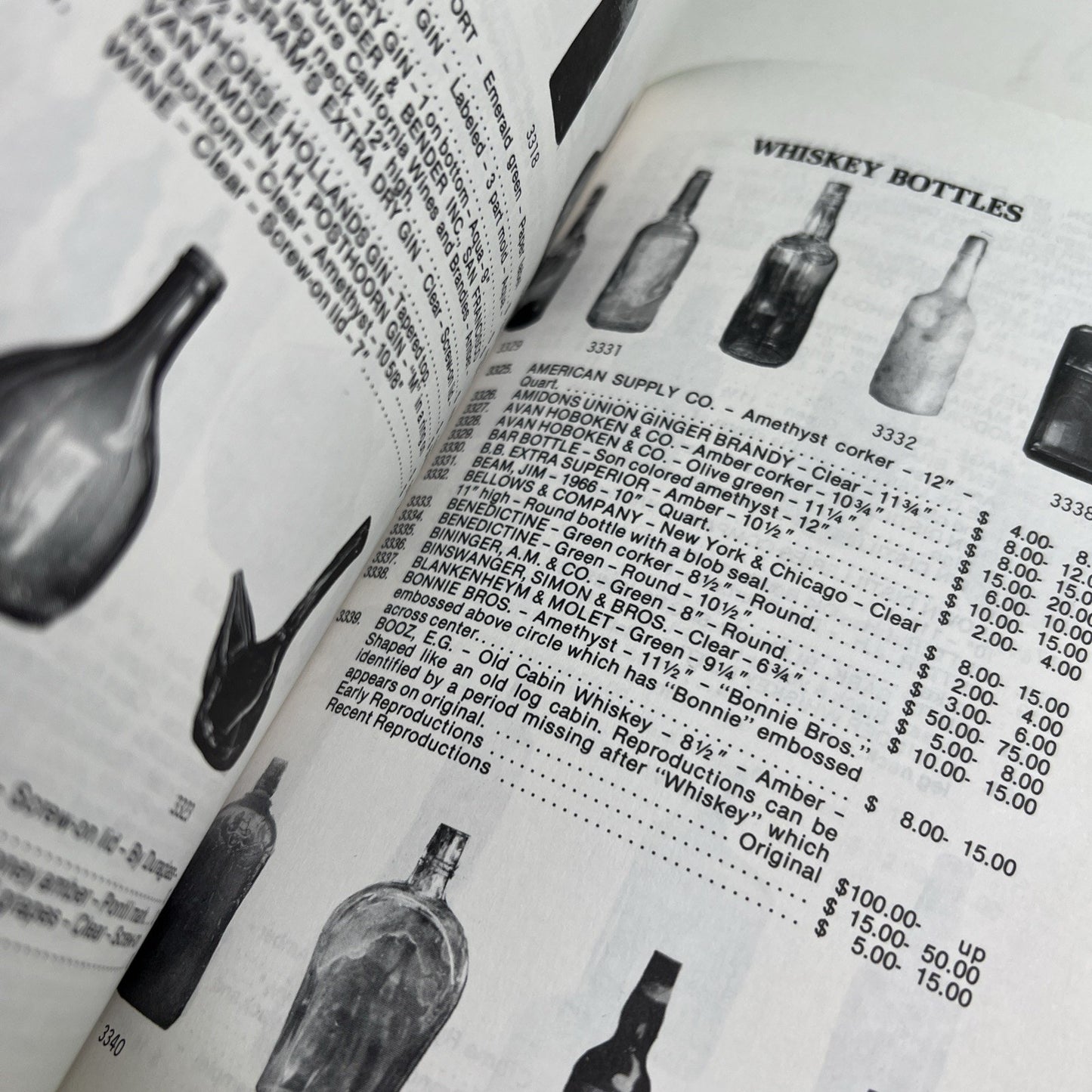 1988 Bottle Pricing Guide by Hugh Cleveland Third Edition Trade Paperback Book