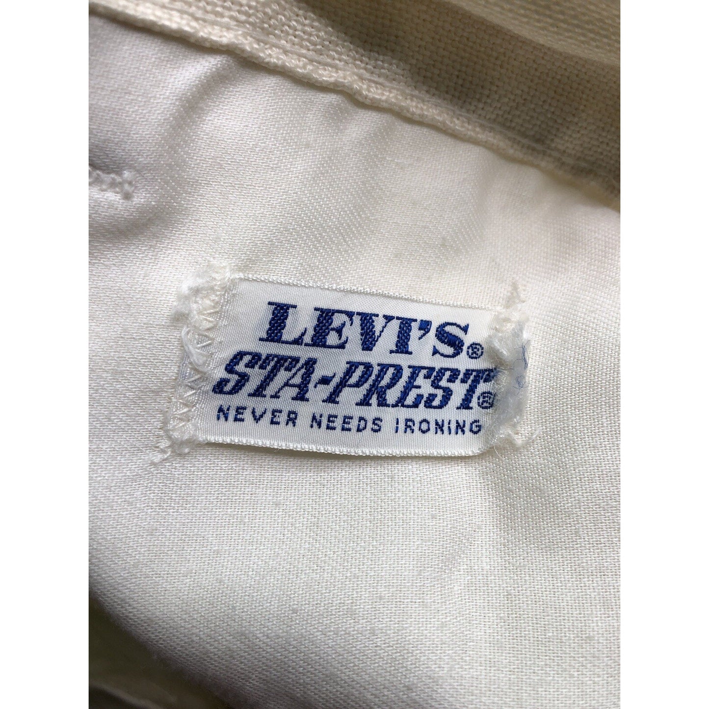 Vintage LEVIS Sta-Prest Custom Painted Retro Hippie Pants 30 Waist 29 Inseam