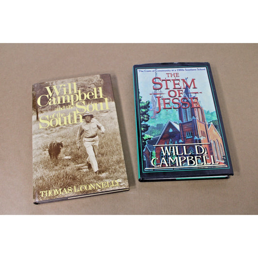 2 Book Will Campbell Lot, The Stem of Jesse and The Soul of the South, HC/DJ