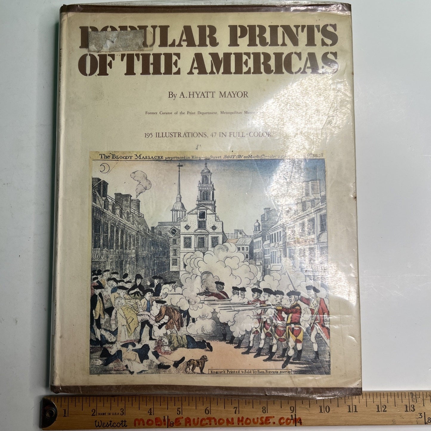Popular Prints of The Americas by A. Hyatt Mayor 1st Edition 1973 HC Ex Library