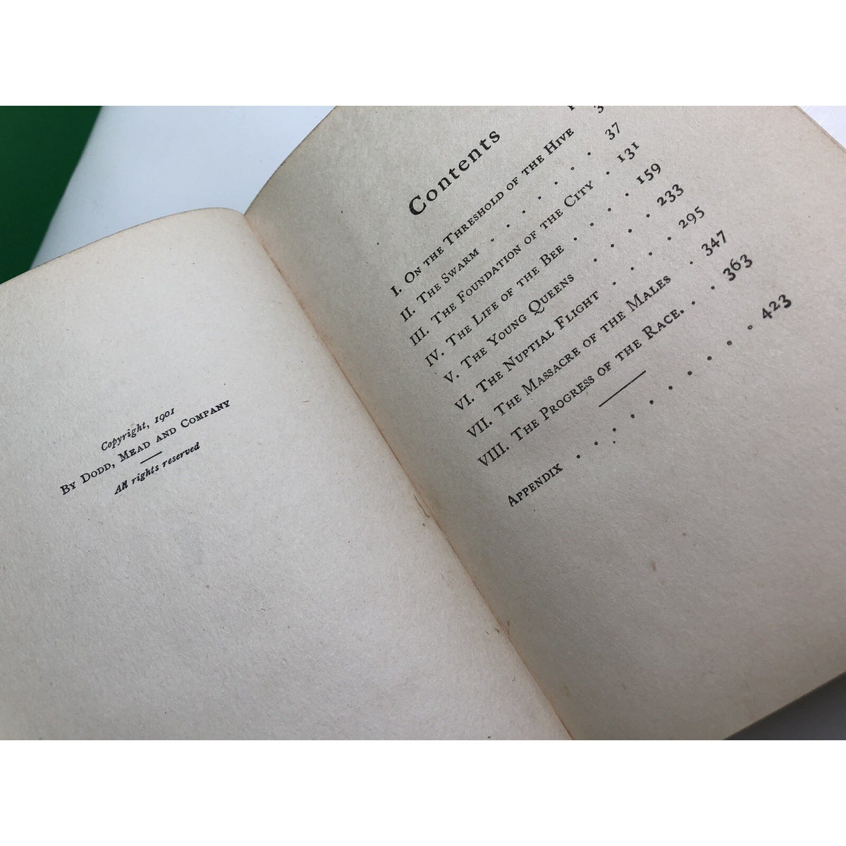THE LIFE OF THE BEE ~ MAURICE MAETERLINCK ~ 1919 Hardcover Beekeeping