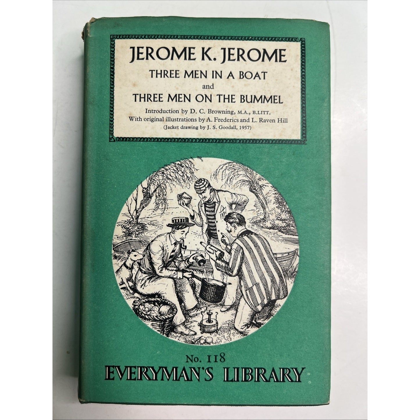 Three Men in a Boat & Three Men on the Bummel Jerome K. Jerome 1957 HC DJ